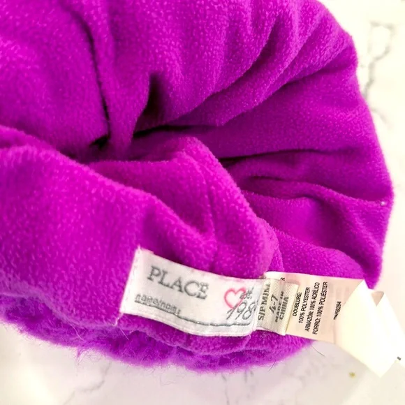 GUC Girls Children’s Place Winter Pom Pom Slouchy Hat. - Picture 5 of 6